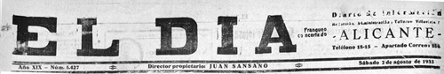 El Dia_Cabecera_1933